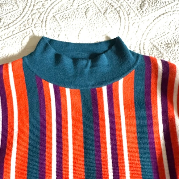 Victor Glemaud Cropped Long Sleeve Strip Sweater Sz XS - Picture 4 of 16